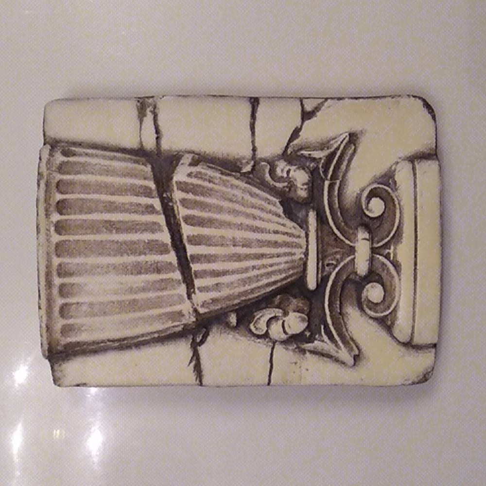 CLEITO *Signed bisque,  Atlantis Tile, like Sid Dickens. *Rare & Retired